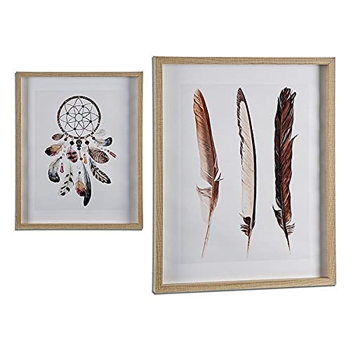 Gift Decor S3606490 Bild MDF und Holz, Traumfänger, 2,5 x 52 x 42 cm von Gift Decor