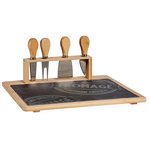 Gift Decor Käsebrett-Set mit Geschenkbox, 33 x 27 cm, Sortiert, normal von Gift Decor