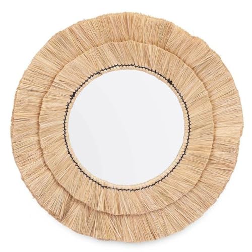 Gift Decor Wandspiegel Braun Glas Gras 57 x 57 x 3 cm von Gift Decor