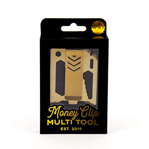 Gift Republic Money Clip Geldklammer Multi Tool, Gold von GR Gift Republic