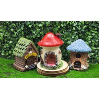 10 cm Feenhaus Für Fairygarden Minihaus Gartendeko Geschenk Gartenfeenhaus Deko Feengarten Terrarium von GiftCatchers