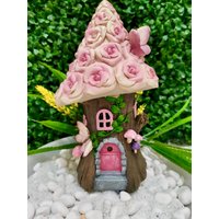 19cm Blumen Feenhaus Rose Gartenfee Pflanze Terrarium Dekor Geschenk Spielhaus Für Feen Zwerge Elfen von GiftCatchers