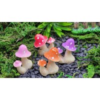 4 Stk Bunte Pilze Für Miniatur Pflanzentöpfe Feengarten Terrarium Zubehör Topf Pflanze Garten Deko Geschenk Party von GiftCatchers