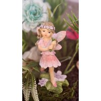 9cm Blumen Elfe Figur Mit Sockel Fee Garten Statue Puppenhaus Dekoration Ornamente von GiftCatchers