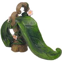 Blattrutsche Feengarten Rutsche Gartendeko, Accessoires Geschenk Für Mädchen Garderdeko Puppenhausmöbel Rollenspiel von GiftCatchers