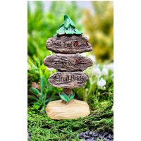 Fairy Garden Miniatur Baum Richtung Zeichen Basteln Zubehör Schild Verzaubert Gartenmöbel Pflanze Terrarium Dekor von GiftCatchers