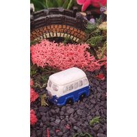 Kombi Van Für Fairy Garden Gartenterrarium Dekor Puppenhaus Fahrzeug, Miniatur Super Süßes Fahrzeug von GiftCatchers