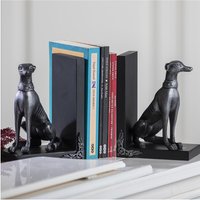 Windhund Themed Buchstützen, Tischbüroregaldekor, Einzigartige Buchstützen Geschenkidee, Weihnachtsgeschenkidee von GiftGardenArt