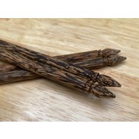 Holzstäbchen Palmenholz Unikat Hochwertige Handgemachte Haarnadel von GiftGoGreen