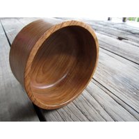 Moderne Curve Style Besondere Qualität Teak Holz Salat Schale 6" von GiftGoGreen
