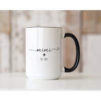 Mimi Tasse. Personalisierte Schwangerschaftsankündigung, Geschenk Für Mimi, Neues Baby Offenbaren Mutter Schwiegermutter, Gefördert Zu Est 2025 von GiftHappyDesign