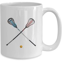 Lacrosse Stöcke Und Kugel Tasse, Kaffeetasse, Küche Dekor, Lustige Geschenkidee von GiftIdeasHere