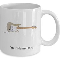Personalisierte E-Gitarren-Tasse Kaffeetasse Für E-Gitarren-Liebhaber von GiftIdeasHere