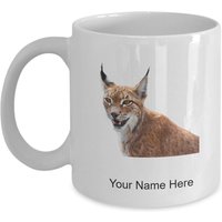 Personalisierte Katze Luchs Becher Kaffeetasse Für Luchs-Liebhaber von GiftIdeasHere