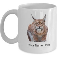 Personalisierte Luchs-Becher, Kaffeetasse Für Luchs-Liebhaber, Luchs-Liebhaber-Geschenkidee, Kinderbecher von GiftIdeasHere