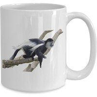 Schwarz-Weiße Colobus | Colubus Tasse, Schwarz-Weiße Kaffeetasse, Küchendekor, Lustige von GiftIdeasHere