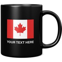 Kanada Flagge Mit Individuellem Text 11Oz Kaffeetasse/Tasse - Perfektes Geburtstagsgeschenk Für Sie Oder Ihn | Geschenk Männer Frauen von GiftMonsterCo