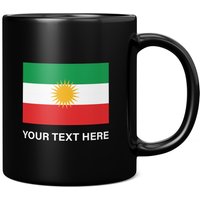 Kurdistan-Flagge Mit Individuellem Text, 325 Ml Kaffeetasse/Tasse - Perfektes Geburtstagsgeschenk Für Sie Oder Ihn | Geschenk Männer Frauen von GiftMonsterCo