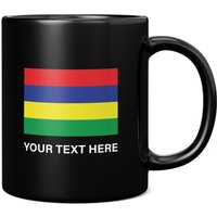 Mauritius Flagge Mit Individuellem Text 11Oz Kaffeetasse/Tasse - Perfektes Geburtstagsgeschenk Für Sie Oder Ihn | Geschenk Männer Frauen von GiftMonsterCo
