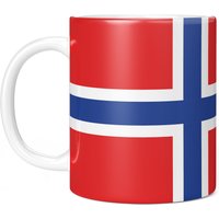 Norway Full Wrap Flag 11Oz Kaffeetasse/Tasse - Perfektes Geburtstagsgeschenk Für Sie Oder Ihn | Geschenk Männer Frauen von GiftMonsterCo