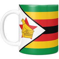 Simbabwe Full Wrap Flag 11Oz Kaffeetasse/Tasse - Perfektes Geburtstagsgeschenk Für Sie Oder Ihn | Geschenk Männer Frauen von GiftMonsterCo