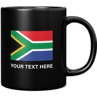 Südafrika Flagge Mit Individuellem Text 11Oz Kaffeetasse/Tasse - Perfektes Geburtstagsgeschenk Für Sie Oder Ihn | Geschenk Männer Frauen von GiftMonsterCo