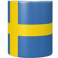 Sweden Full Wrap Flag 11Oz Kaffeetasse/Tasse - Perfektes Geburtstagsgeschenk Für Sie Oder Ihn | Geschenk Männer Frauen von GiftMonsterCo