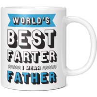 Weltbester Farter I Mean Father Mug - Lustige Kaffeetasse Geschenkidee Für Papa Vatertag Ihn von GiftMonsterCo