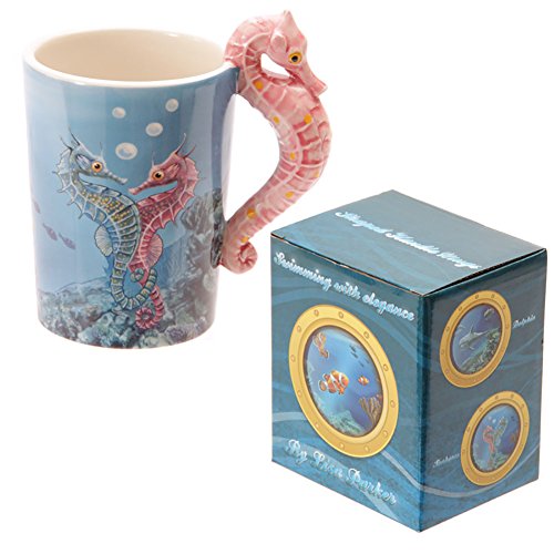 Seepferdchen Tasse - Sealife - designed by Lisa Parker - 100% Keramik von GiftRush