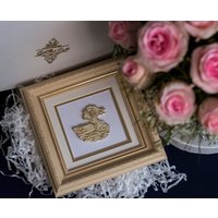 Entenküken Gemälde Gelb Baby Bilderrahmen von GiftStudioCrafts