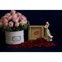 Rote Lippen Kuss Dekor Kunst Romantisch von GiftStudioCrafts