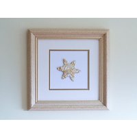 Schneeflocke Kunst Weiß 3D Gerahmte Wand von GiftStudioCrafts