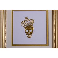 Totenkopf Krone Wandbehang Dekor Kunst von GiftStudioCrafts