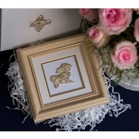 Wandbehang Gerahmt Kinderzimmer Unikat Hase von GiftStudioCrafts