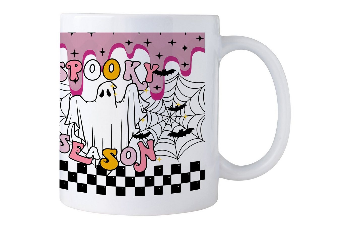 Giftandprint Tasse Spooky Season lustige Kaffeetasse als Geschenk zum Weihnachten, Spülmaschinengeeignet, Mikrowellengeeignet, mit Geschenkbox von Giftandprint