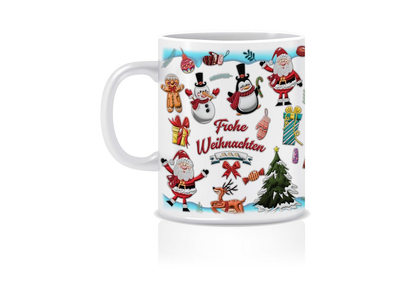 Giftandprint Tasse Weihnachtsdeko Weihnachten, Deko, Kaffeetassen Weihnachtsgeschenke, beidseitig, Spülmaschinen-/Mikrowellengeeignet, mit Geschenkbox von Giftandprint