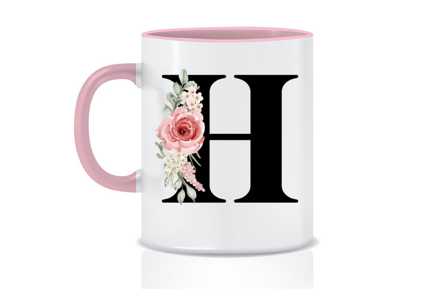 Giftandprint Tasse personalisiert mit Namen Anfangsbuchstabe Monogramm Initiale, Mikrowellengeeignet, Spülmaschinengeeignet, Mit Geschenkbox von Giftandprint