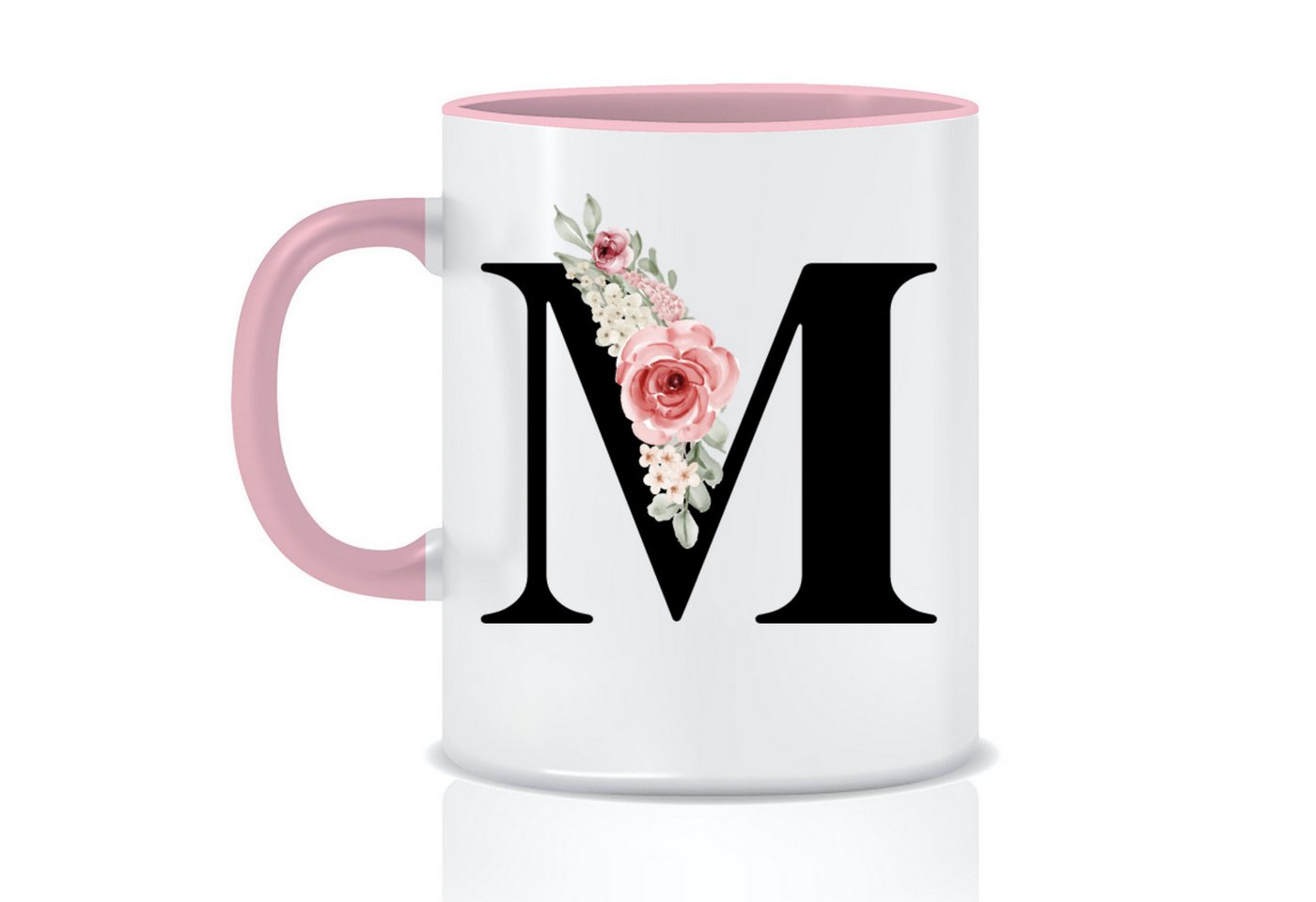 Giftandprint Tasse personalisiert mit Namen Anfangsbuchstabe Monogramm Initiale, Mikrowellengeeignet, Spülmaschinengeeignet, Mit Geschenkbox von Giftandprint