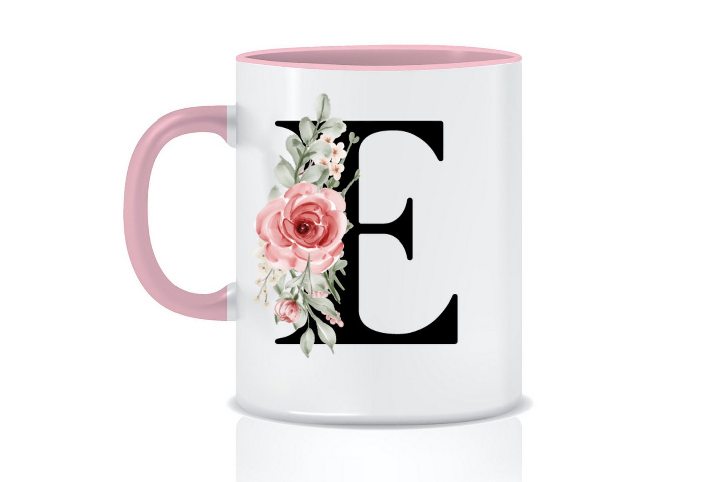 Giftandprint Tasse personalisiert mit Namen Anfangsbuchstabe Monogramm Initiale, Mikrowellengeeignet, Spülmaschinengeeignet, Mit Geschenkbox von Giftandprint