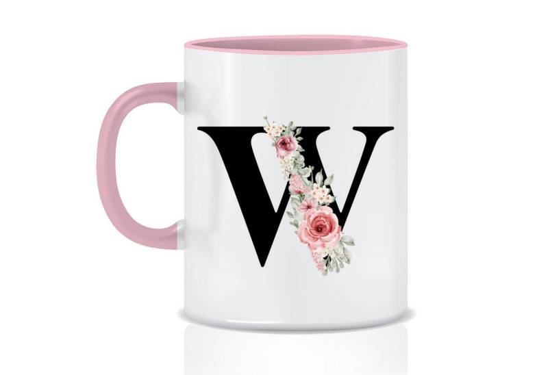Giftandprint Tasse personalisiert mit Namen Anfangsbuchstabe Monogramm Initiale, Geschenke für Frauen, Spülmaschinengeeignet, Mit Geschenkbox von Giftandprint