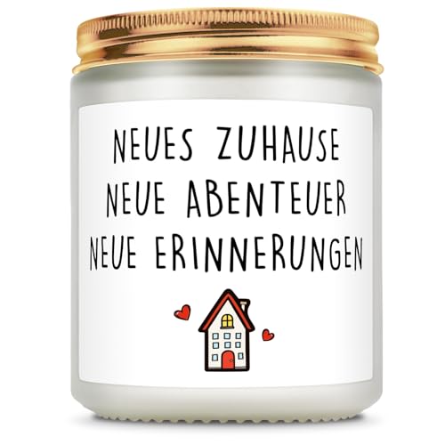 Giftasy Einzugsgeschenke Haus - Duftkerze mit Spruch, Geschenk zum Einzug ins Haus, Einweihungsgeschenk Wohnung Haus, Einzugsgeschenke Wohnung, Richtfest Geschenk, Neues Zuhause Giftasy Einzugsgeschenke Haus - Duftkerze mit Spruch, Geschenk zum Einzug ins Haus, Einweihungsgeschenk Wohnung Haus, Einzugsgeschenke Wohnung, Richtfest Geschenk, Neues Zuhause von Giftasy