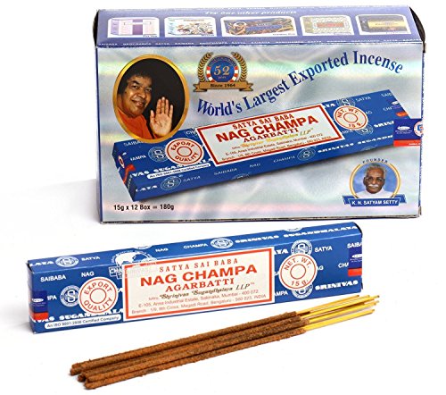 Giftbrit Satya Nag Champa Räucherstäbchen, 15 g, 12 Stück von Giftbrit