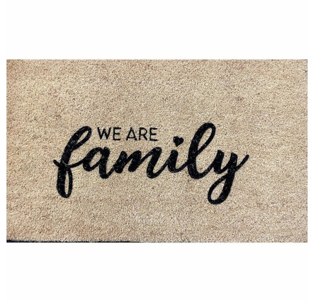 Fußmatte We are family 45 x 75 cm, Giftcompany, rechteckig von Giftcompany