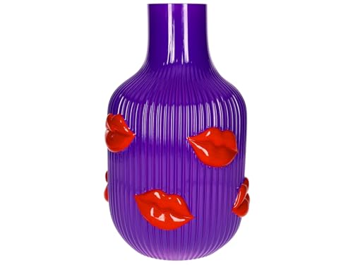 Giftcomany L'Amour Vase Lippen lila 30cm von Giftcompany