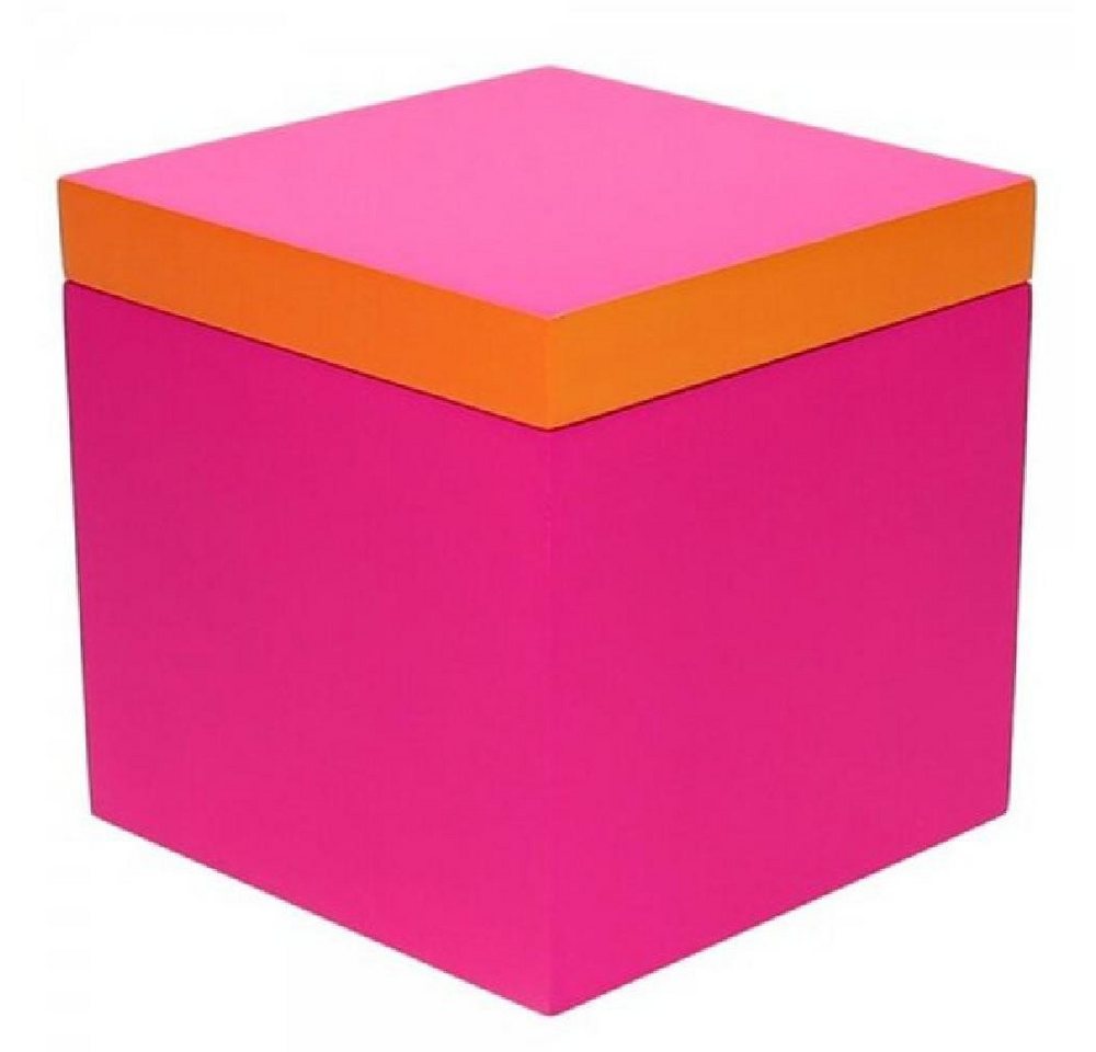 Giftcompany Aufbewahrungsbox Aufbewahrungsbox Neo Quadratisch Neon Pink Orange (13x13x13cm) von Giftcompany