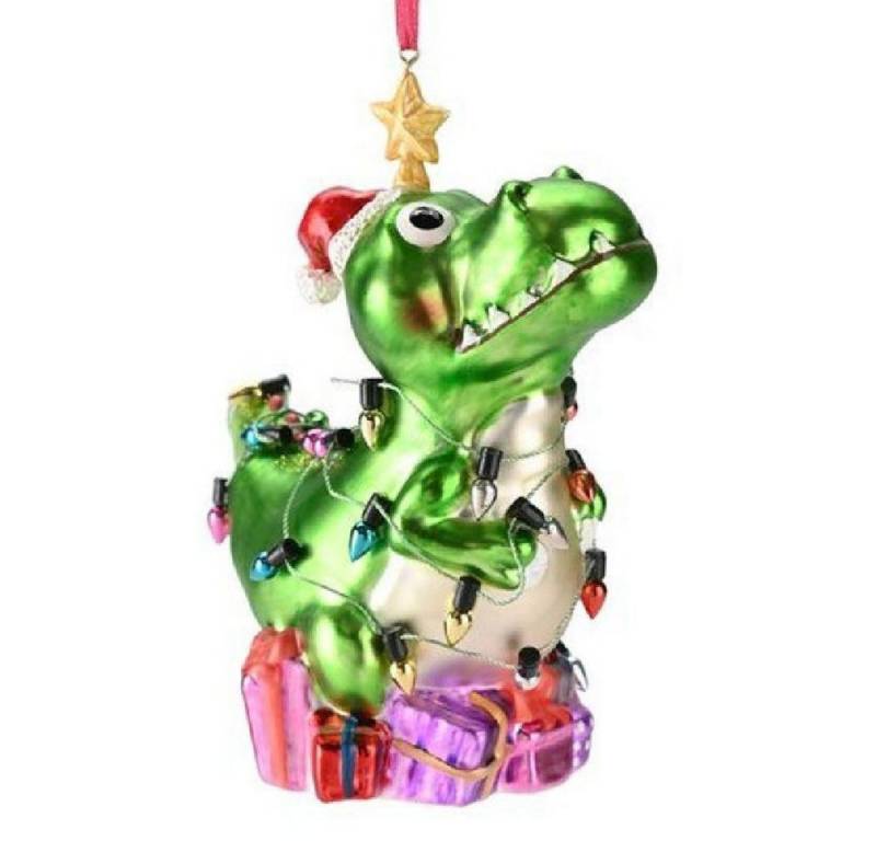 Giftcompany Christbaumschmuck Christbaumschmuck Krokodil mit Lichterkette von Giftcompany