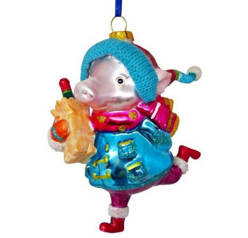 Giftcompany Christbaumschmuck Christbaumschmuck Schwein mit Flasche Giftcompany Christbaumschmuck Christbaumschmuck Schwein mit Flasche von Giftcompany