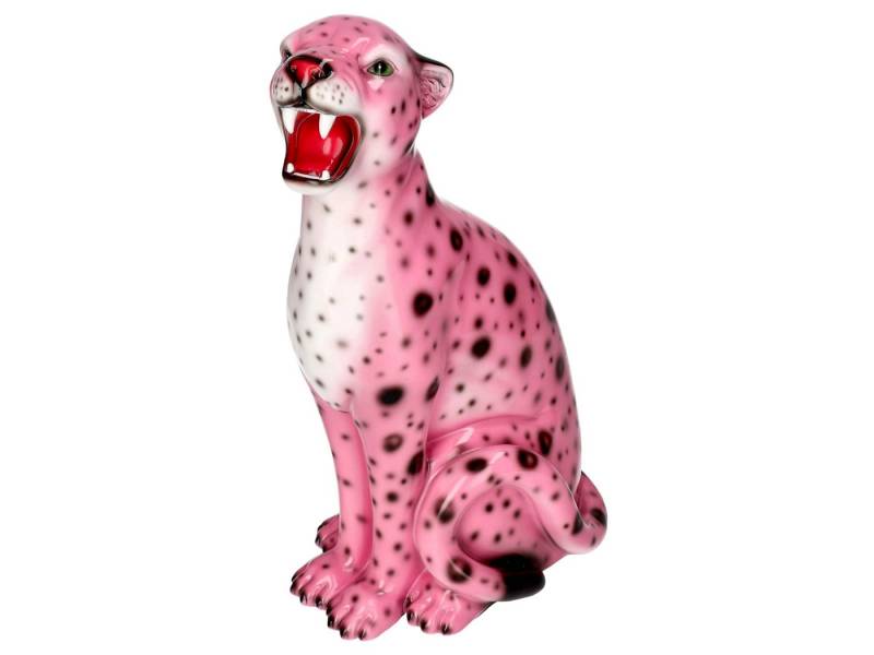 Giftcompany Dekofigur Wildcat Leopard S rosa 34cm von Giftcompany