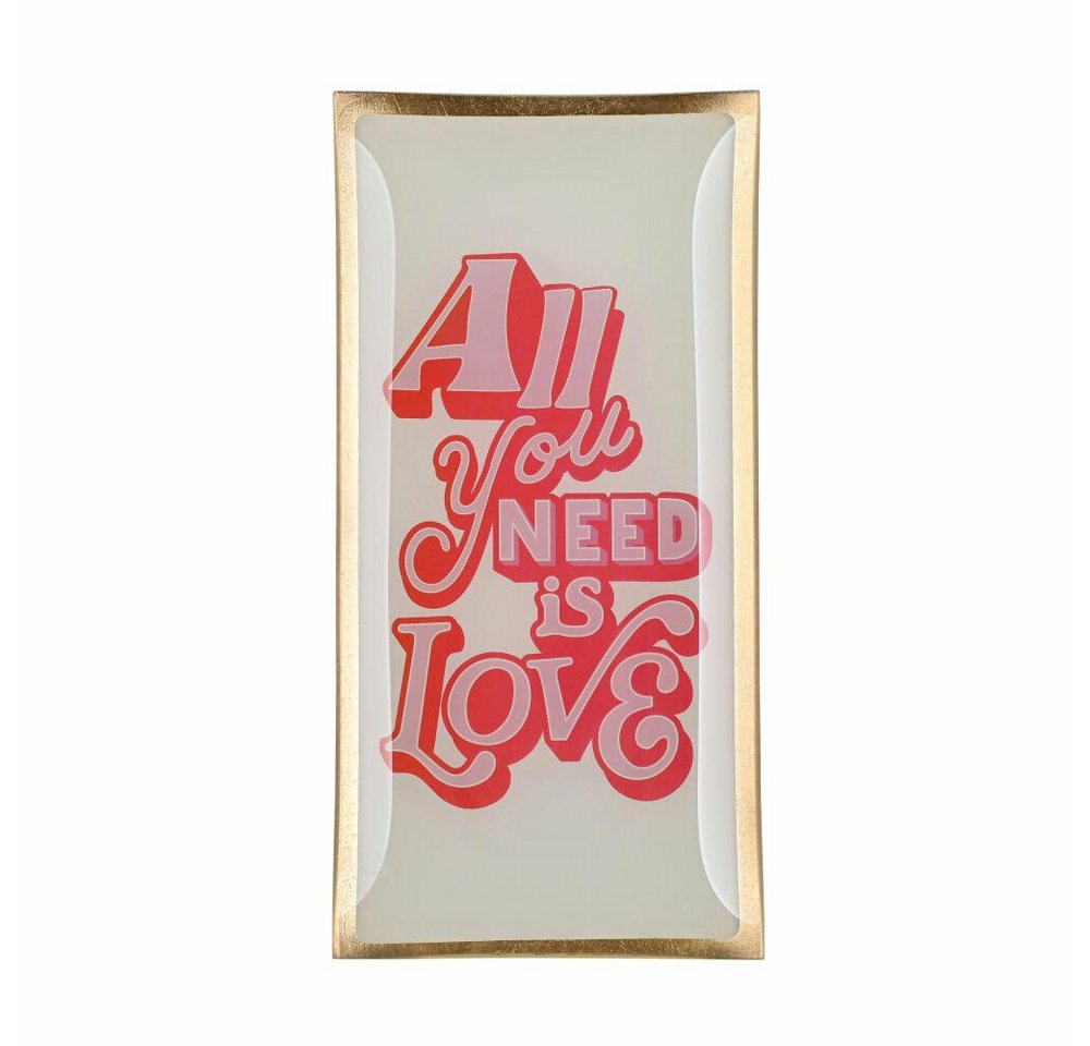 Giftcompany Dekoteller Love Plates All you need is Love L von Giftcompany