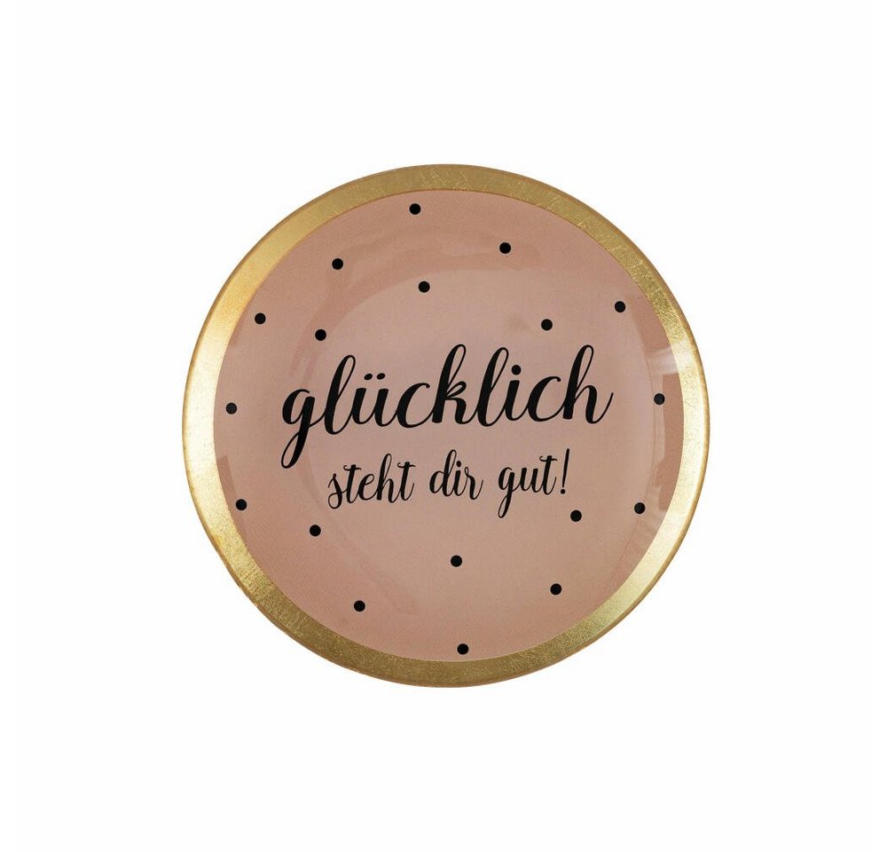 Giftcompany Dekoteller Love Plates Glücklich steht dir gut M von Giftcompany